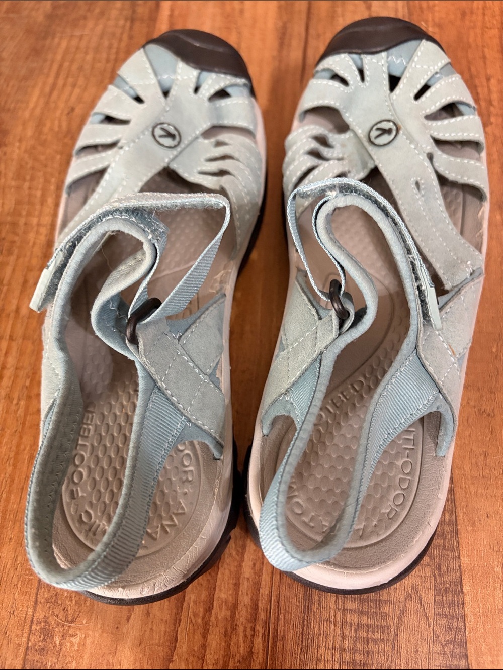 Women’s keen Rose closed toe hiking sandals in light mint green color size 9.5 - Picture 3 of 9